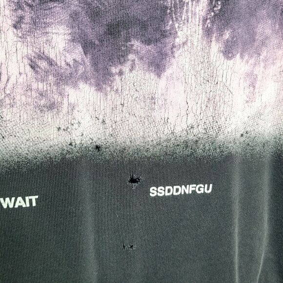 Darc Sport Wolves Club Oversized Distressed T Shirt Size Medium - Picture 6 of 6